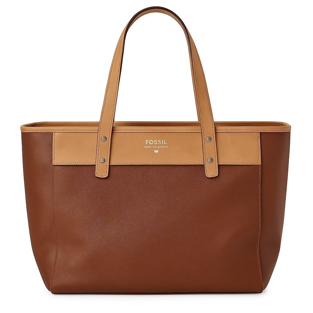 Fossil Heritage Issue No. 1954 Tote Bag – Two-Tone Brown
